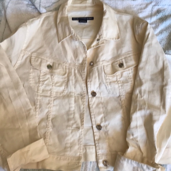 ralph lauren white denim jacket